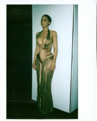 Kylie Jenner at Spring Couture Show Jean Paul Gaultier.
